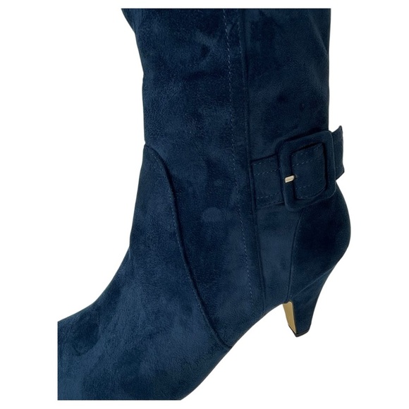 Bella Vita Troy II Navy Microsuede Knee High Womens Boots Size 9M - Picture 7 of 11